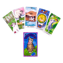 (Tarot du chat) Cartes de tarot zen Osho Jeu de société Oracle Party Table Jeux de société Fournitures