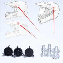 (898-Transparente Linse) Offroad-Helm Spezialschraube zur Befestigung der Sonnenblende