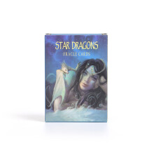 (dragon étoile bleue) Jeu de tarot Friends 78 pièces Jeu de cartes de tarot Table de fête Jeu de société
