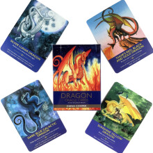 Juego de mesa de fiesta de ocio con cartas de oráculo (Dragón) Baraja de tarot de alta calidad con guía