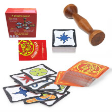 Juego de mesa para fiestas familiares, juego de cartas Brown Wood Jungle Token Run Fast Pair Speed Forest