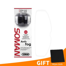 (Schwarz) Universal Motorrad Helm Schild Anti-Fog Film Klar Visier Objektiv Anti-Kratz