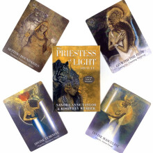 (Sacerdotisa de la Luz) Cartas del Oráculo Juego de Mesa de Fiesta de Ocio Baraja de Tarot de Adivinación