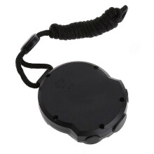 (As show, One size) Classic Digital Handheld LCD Chronograph Sports Stopwatch Timer for w/string