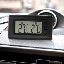 (As show, One size) Car Digital Thermometer for Car Houses Offices Workshops with 1.5m Cable