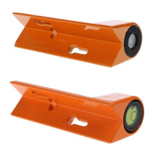 (As show, One size) Portable 90 Degree Level Bubble Spirit Circular Vial Aluminum Die Cast Rod