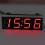 (Blue, One size) Car 3 in 1 LED DIY Digital Clock Temperature Voltage Module Electronic DC 7~20V 4