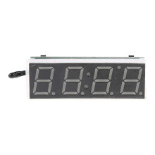 (Blue, One size) Car 3 in 1 LED DIY Digital Clock Temperature Voltage Module Electronic DC 7~20V