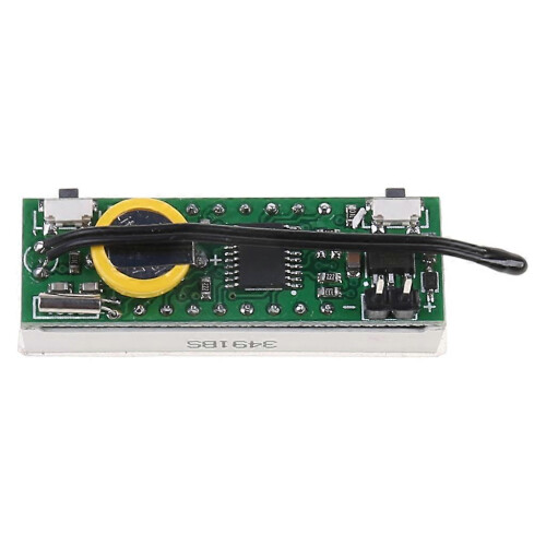 (Blue, One size) Car 3 in 1 LED DIY Digital Clock Temperature Voltage Module Electronic DC 7~20V 1