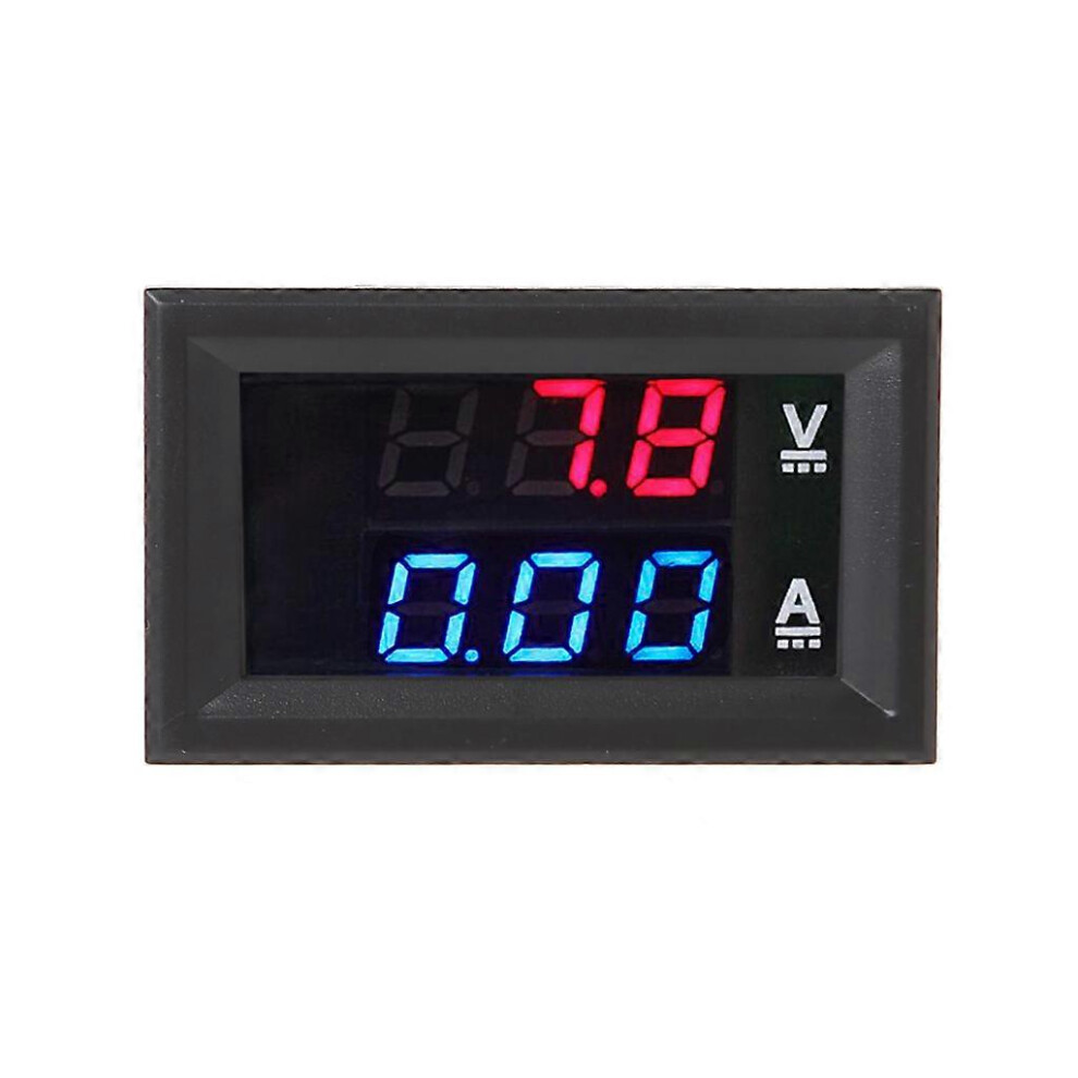 (As show, One size) Practical Digital Voltmeter Ammeter Red Blue Multimeter Voltage Current Shunt-image-OPC-PHNMMD5-NEW