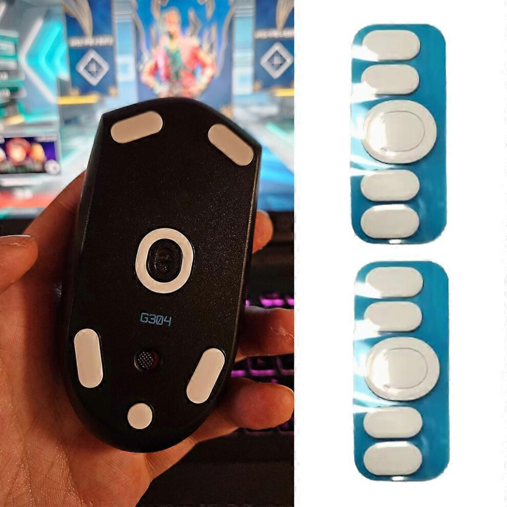 (, One Size) 2Set Mouse Feet Mouse Skates Stickers Pad Rounded Glides Curved Edges Mouse Feet Replacement For Logitech G304 G305 Mice Red 8191722687685