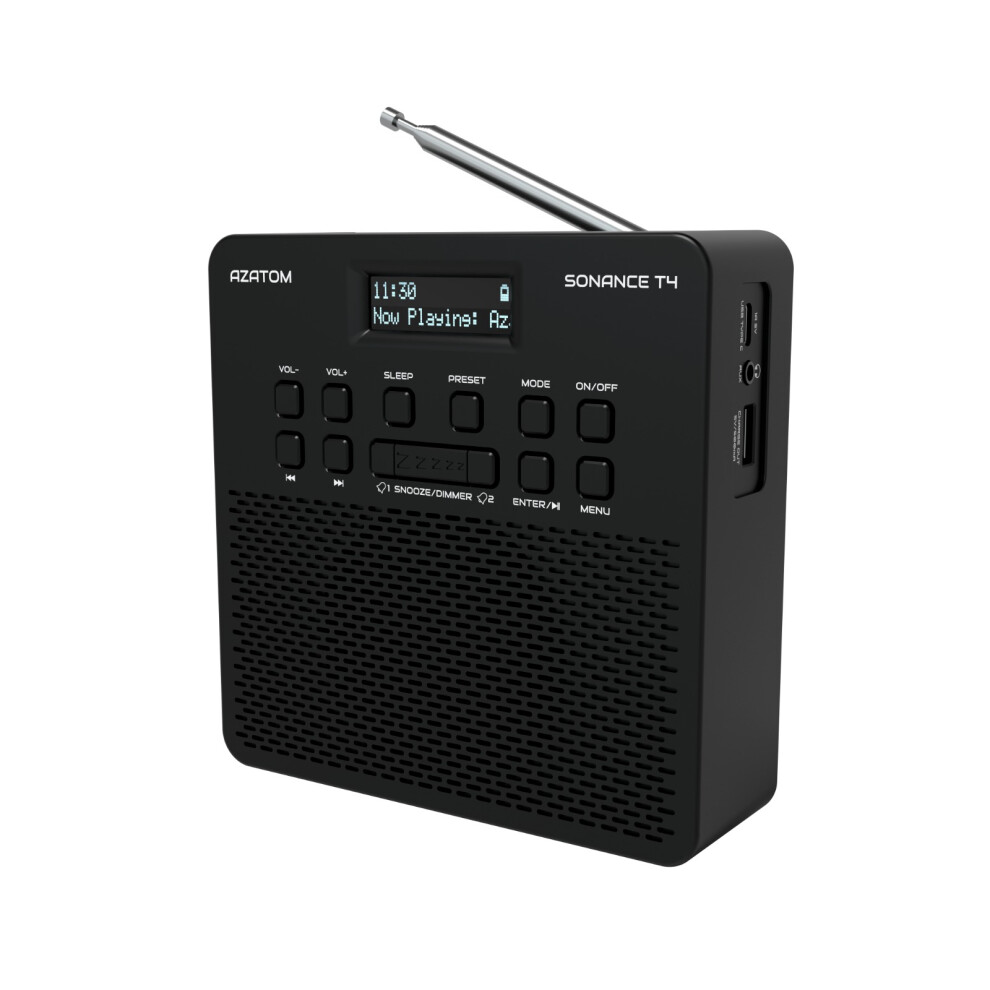 Dab+ Fm Radio With Bluetooth Rechargeable Battery 001254768357