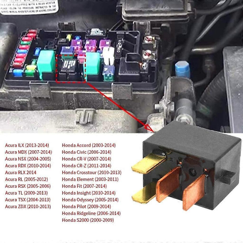 (1 Set Of 2, One Size) Air Conditioning Relays For Accord Civic 39794-Sdaa03 G8hl-H71 8191722624505