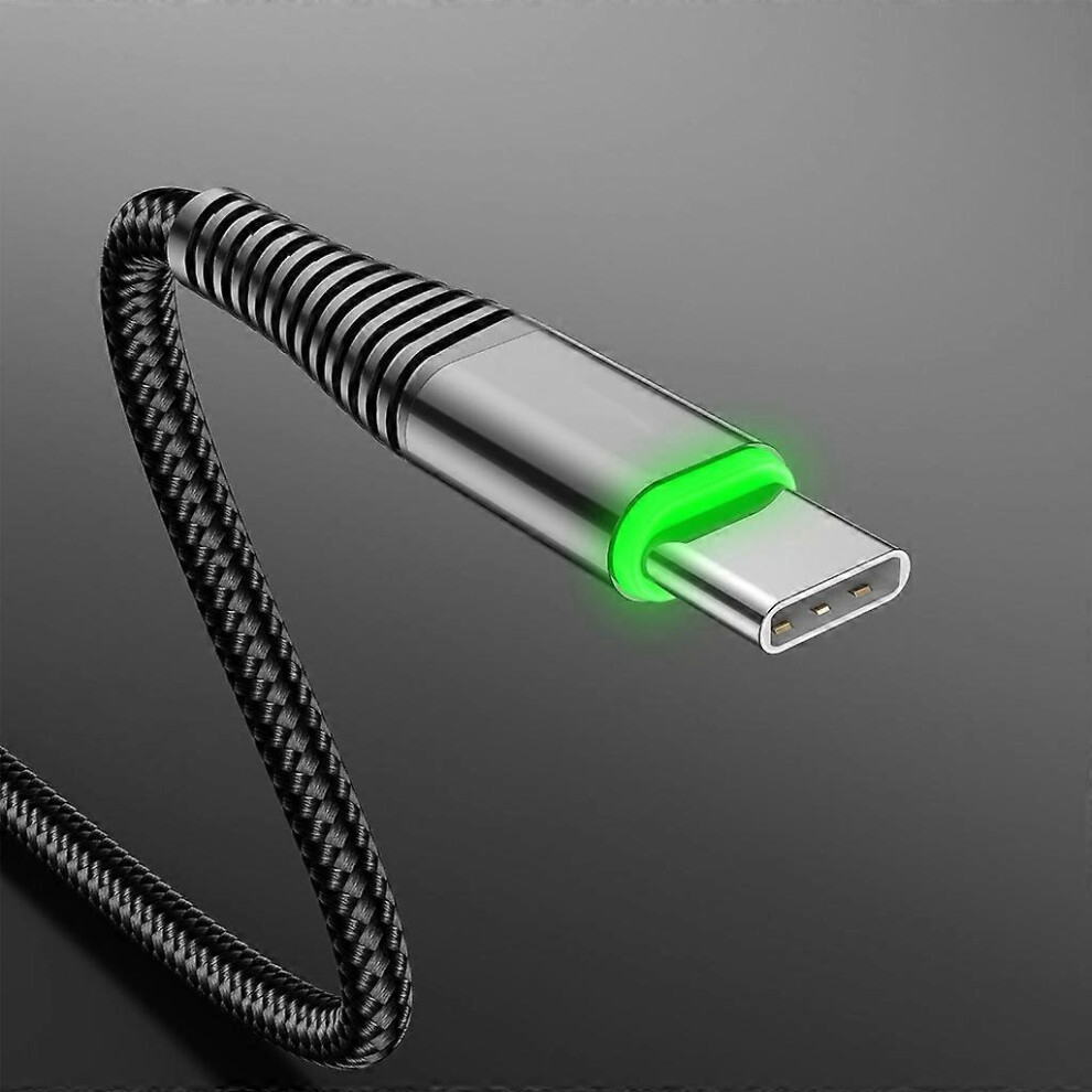 (1M, One Size) Led Lighting Micro Usb Cable Data Transfer 3A Fast Charging Charger Wire 8191722623515
