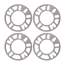 4 stuks 10 mm wielafstandhouders, shims, plaat, aluminiumlegering, 4 & 5 bouten voor universele auto's