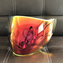 (Regendicht-blauw) Voor AGV K5-JET Motorhelm Vizier Haif Helnet Vizier Bril Motorhelm Verkleuring