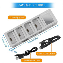 (As show, One size) Fast Charger Hub Charging Hub for Mini 3 Pro Drone Charging Hub Accessories