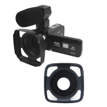 (As show, One size) Video Camera Detachable Lens Hood for 4K Professional Youtube Vlog Filming