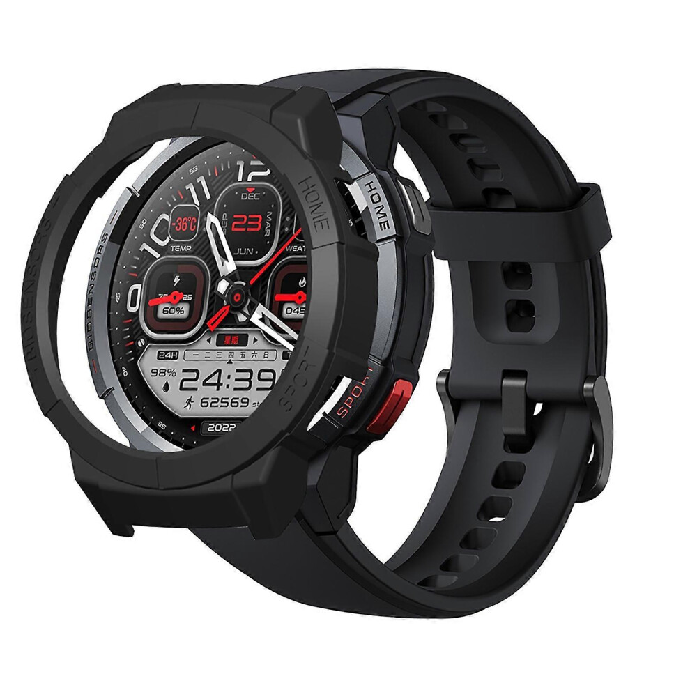 (Transparent, One Size) For Mibro Gs Watch Shockproof Anti-Scratch Cover Hard Shell-Bumper Case-Sleeve 8191722624345
