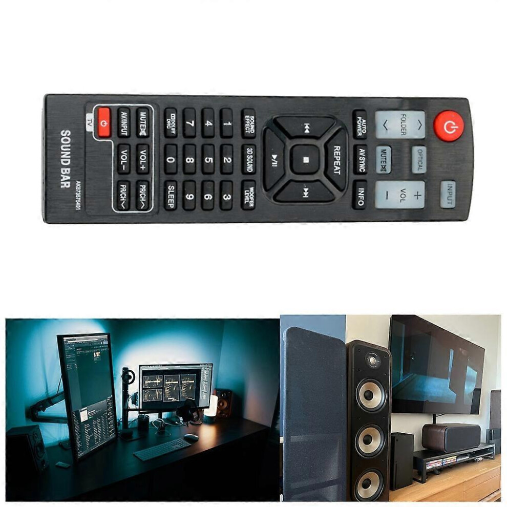 (As Show, One Size) Remote Control For Lg Soundbar, Akb73575421 Soundbar Controller Replacement 8191722637543