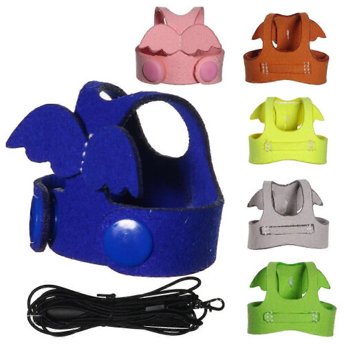 (M, Yellow) Parrots Flying Suit and Elastic Rope for Outdoor Activities Training Flying 2