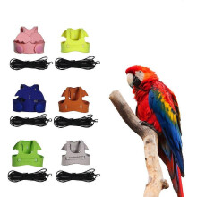 (M, Khaki) Parrots Flying Suit and Elastic Rope for Outdoor Activities Training Flying