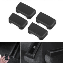 (As show, One size) Car Interior Rear Seat Slide Rail Anti-Kick Rubber Plug Cover Cap for Model 3/Y