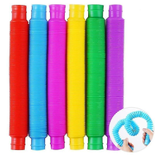 6 stücke Fidget Pop Tube Stretch Rohr Spielzeug, Stretch Rohr Sensorischen Werkzeug Stre
