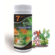 7-in-1-Wasserqualitätstestpapier für Aquarien – Heim-Wassertest-Kit, Messung der Wasserqualität, 100 Artikel