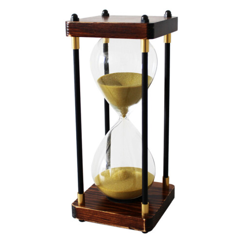 Timer 30 minuten decoratieve houten zandloper 1