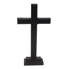 Stehendes Holzkreuz, Dekoration für Wand, Tisch, Altarkreuz mit Ständer, kompatibel mit Gebetskapelle, Kirche, Heimdekoration, christliches