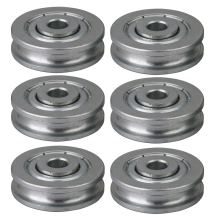 stück Stahl U Typ Schiene Pulley Rad Passive Rolloer Rad 5x2 3x 6,5mm