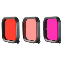 3 stücke Gopro8/9 Tauchen Unterwasser Objektiv Filter & Anti-fog Einsätze Snap-on Tauchen Filter Gehäuse