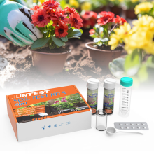 Kit de prueba de suelo con solución líquida para medir pH, nitrógeno, fósforo y potasio