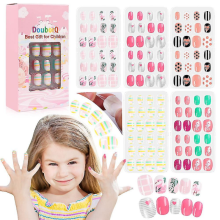 Ensemble de 120 faux ongles pour enfants