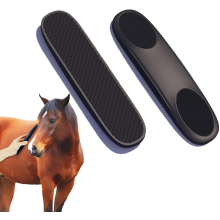 Brosse de massage 6 en 1 en silicone pour chevaux, idéale pour la perte de poils