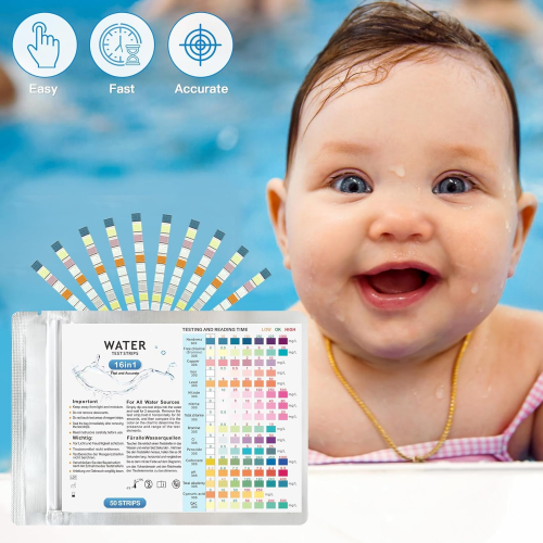 Kit de test de qualité de l'eau 11 en 1 pour la maison, 100 éléments 2