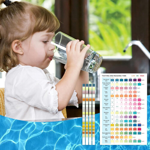 Kit de test de qualité de l'eau 11 en 1 pour la maison, 100 éléments 1