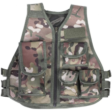 Kids Camouflage Vest, Kids Army Vest Kids Camo/black Tactical Vest Costume Nylon Cs Game Fight Vest Compatible Boys Adult(cp Camocamo S)
