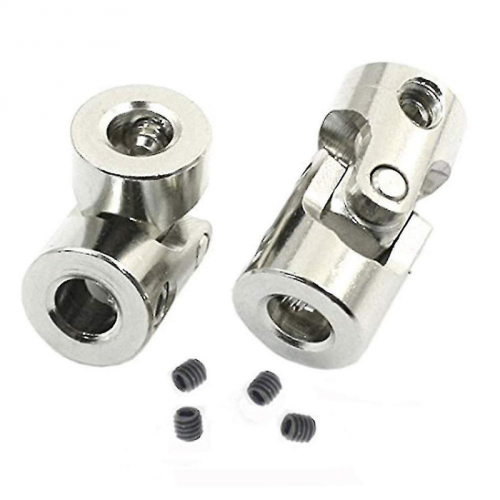 4 Pcs Universal Joint Shaft Coupler Coupling Steering Connector Compatible Rc Car Crawler Boat- 1