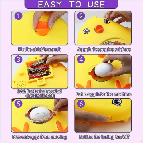 Easter Egg Decorating Kit Egg Drawing Spinners Machine 8 Paintings 3 Eggs 2