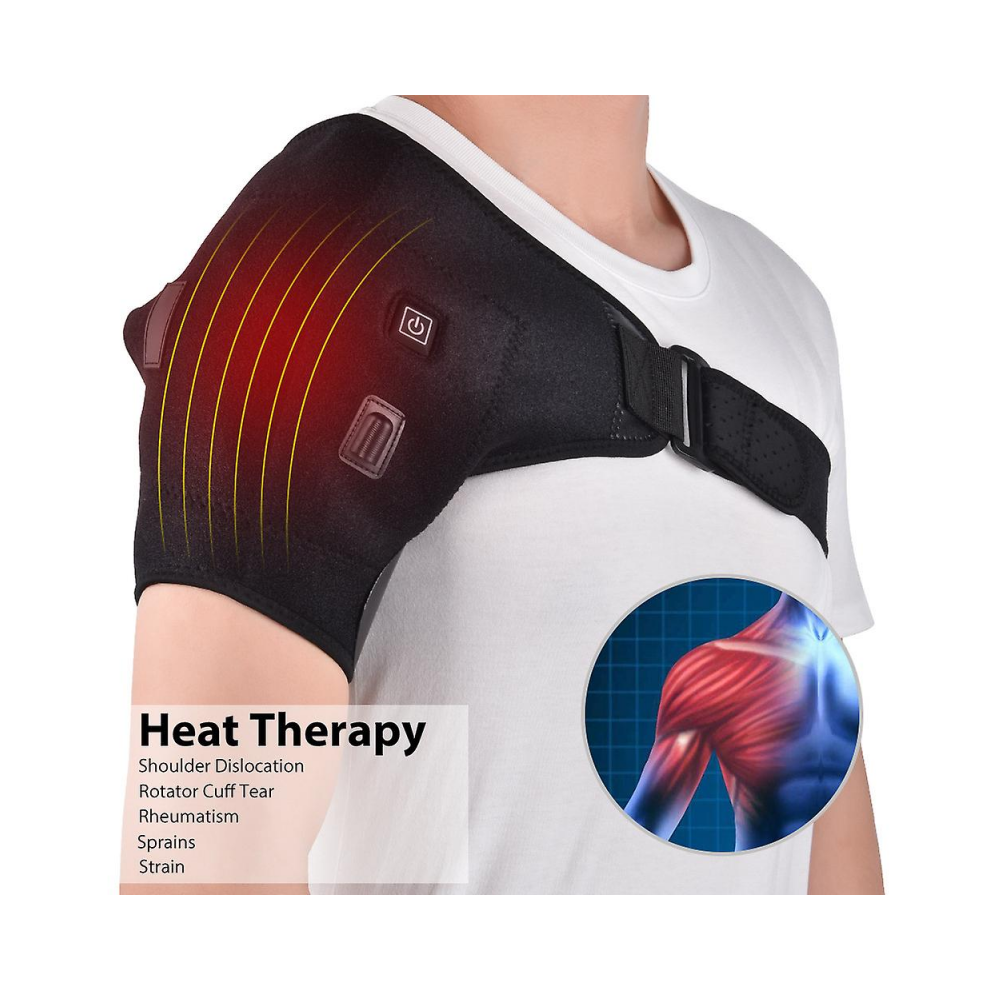 Heated Shoulder Wrap Brace Wireless Shoulder Massager