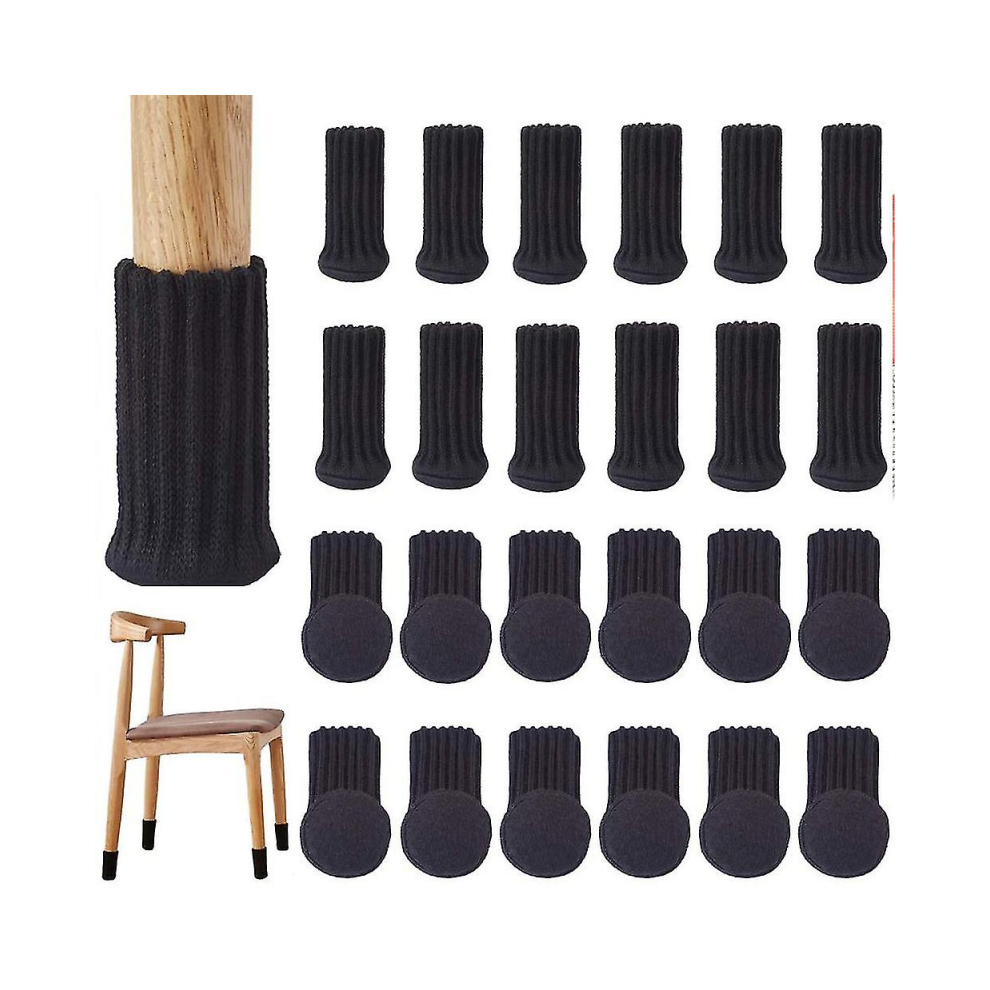 24Pcs Chair Socks High Elastic Furniture Socks Pads Non-Slip Chair 9492778509167