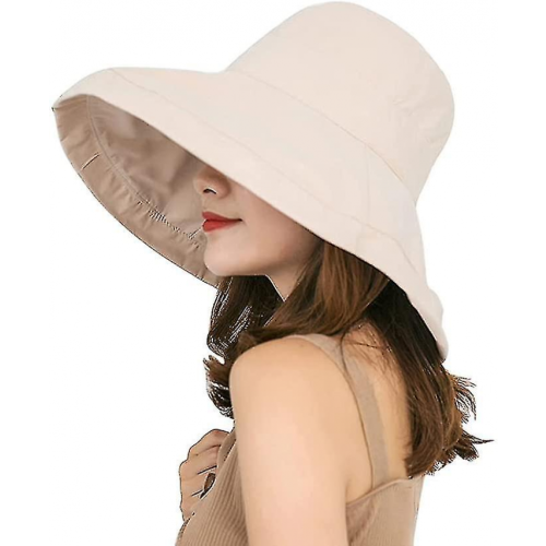 Women's Sun Hat With Uv Protection Foldable_(happyshop)
