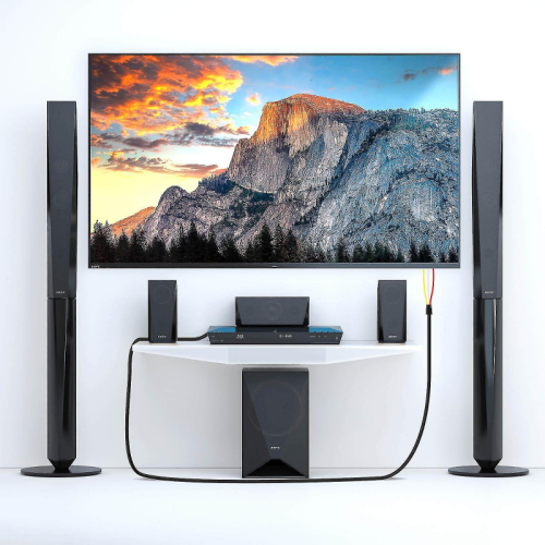 Καλώδιο προσαρμογέα βίντεο και ήχου από HDMI σε 3 αρσενικά RCA 1.5m-hd-av994, μαύρο 2