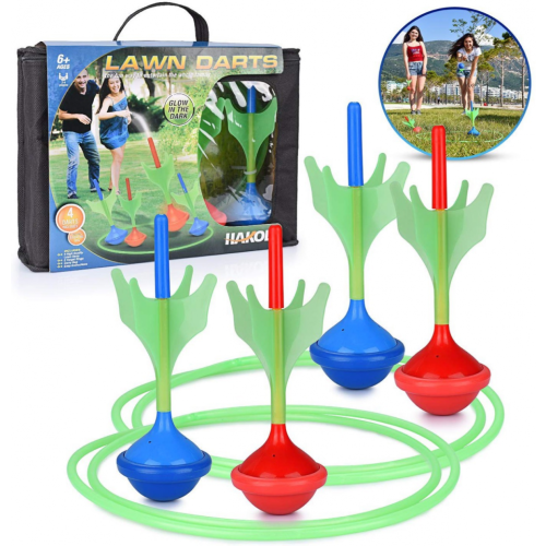 Σετ παιχνιδιού Lawn Darts για παιδιά και ενήλικες - Glow in The Dark Παιχνίδια εξωτερικού