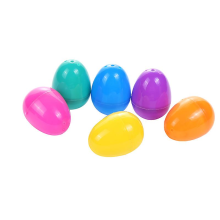50 uova di Pasqua in plastica, uova di Pasqua vuote, gusci d'uovo da regalo, colore casuale [spedizione gratuita]