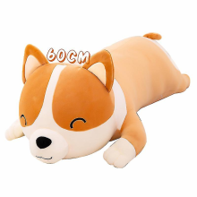Peluche gigante a forma di cane Corgi, 60 cm, grande, giocattolo, cuscino, regalo di Natale, compatibile con bambini.