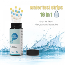 Kit di analisi dell'acqua 16 in 1 per acqua potabile - Kit di analisi dell'acqua per uso domestico, misurazione della qualità dell'acqua, 10