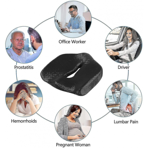 Almofada de assento, almofada de assento ortopédica, almofada de assento ergonômica compatível com o melhor assento 2